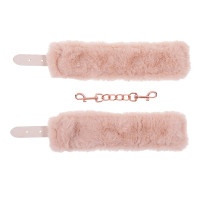 Sex & Mischief Peaches 'n CreaMe Faux Fur Handcuffs - Open #3
