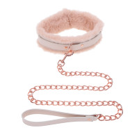 Sex & Mischief Peaches 'n CreaMe Faux Fur Collar & Leash