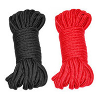 Red/ Black Shibari Bondage Rope Kit - 2pk