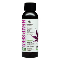 Skinny Dip Hemp Seed CBD Relaxing Massage and Body Oil - 2 oz. Front