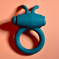 Playboy Pleasure Bunny Buzzer Vibrating Cock Ring - Lifestyle #2