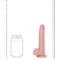 RealRock 7" Realistic Vibrating Cock with Balls - Measurement