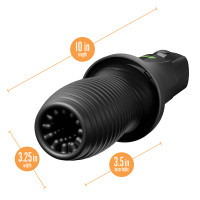 Blush Novelties 3rd Base Vibrating Rotating Stroker - Measurements