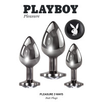 Playboy Pleasure 3 Ways Metal Anal Training Kit - Packaging Front