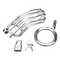 Prisoner Cock Cage Chastity Device – Adjustable Locking Cage - Contents