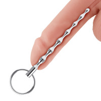 Stainless Steel Ribbed 4.25" Urethral Sound - Dong