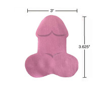 Candyprints Super Fun Penis Sticky Notes - Measurements