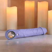 Evolved Novelties Large Purple Fantasy Realistic Vibrator - Base