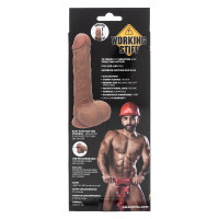 CalExotics Working Stiff The Thrusting Jack Hammer Dildo - Packaging Back
