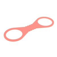 Sex & Mischief Peaches 'n CreaMe Large Silicone Cuffs  - Laying