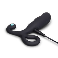 b-Vibe P-Spot Vibing Hands-Free Rechargeable Vibrating Silicone Prostate Massager - Charging