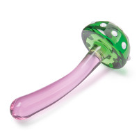 GLAS Magic Mushroom 7.5" Glass Dildo - Tip