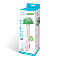 GLAS Magic Mushroom 7.5" Glass Dildo  - 3D Packaging