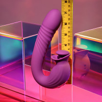Evolved Novelties Deep Ecstasy Dual Stim Thrusting Vibrator - Measurements