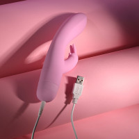Evolved Novelties Cushy Bunny Vibrator - Charging