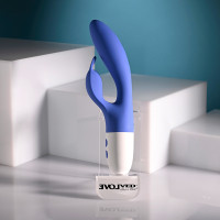 Evolved Novelties Funny Bunny Come Hither Vibrator - Left Side