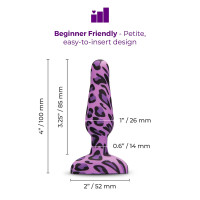 b-Vibe Leopard Novice Plug Special Edition - Measurements