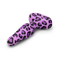 b-Vibe Leopard Novice Plug Special Edition - Laying Tip Left