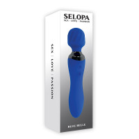 Blue Belle Double-Ended Wand Vibrator - 3D Packaging