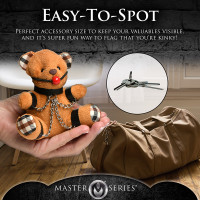 Master Series Gagged Teddy Bear Keychain - Easy to Spot