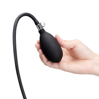 b-Vibe Beaded Inflatable Anal Plug with Hand Pump - Hand Bulb #1