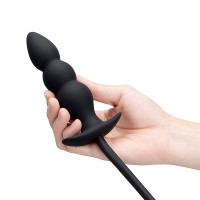 b-Vibe Beaded Inflatable Anal Plug with Hand Pump - Hand Plug