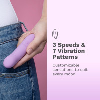 Le Wand Mini Vibe Glide Rechargeable G-Spot Vibrator - Speeds & Patterns