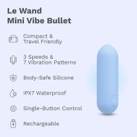 Le Wand Mini Vibe Bullet Rechargeable Bullet Vibrator - Features