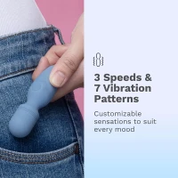 Le Wand Mini Vibe Pocket Wand Rechargeable Mini Wand Vibrator - Speeds & Patterns