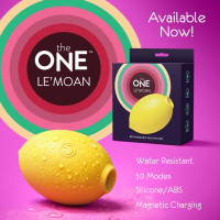 The One Le'Moan Lemon Shaped Clitoris Suction Toy - Ad
