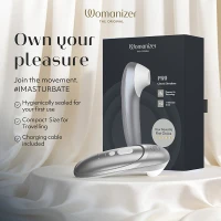 Gray Womanizer Pro Clitoral Stimulator - Infographic #1