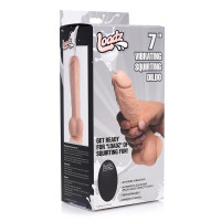 Loadz 8.5 Inch Vibrating Squirting Dildo with Remote - 3D Packaging