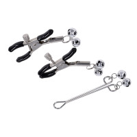 Sex & Mischief Shadow Bell Nipple & Clit Jewelry  - Laying