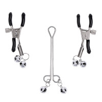 Sex & Mischief Shadow Bell Nipple & Clit Jewelry  - Open