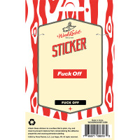 Wood Rocket Fuck Off Sticker - Packaging Back