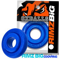 Police Blue Oxballs Rimz Big Lippy Cock Ring - Packaging