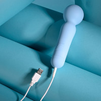 Evolved Novelties Iris Super-Soft Silicone Wand Vibrator - Lifestyle Charging