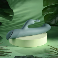 Evolved Novelties Satin Swirl G-Spot Rabbit Vibrator - Lifestyle #5