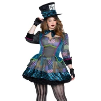 Leg Avenue Plus Size Charming Mad Hatter Costume - Front Alt