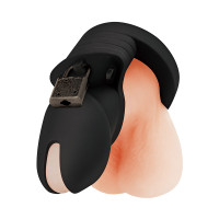 Blue Line Silicone Chastity Cock Cage