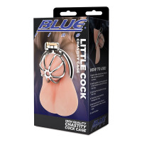 Blue Line Little Cock Chastity Cage - 3D Box