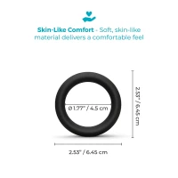 b-Vibe Snug Ring 45 mm Soft Stretch Silicone Secure Fit Cock Ring - Measurements