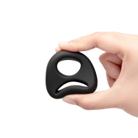 b-Vibe Flex Ring 8 Super Soft Silicone Secure Fit Cock-and-Ball Ring - Hand #1