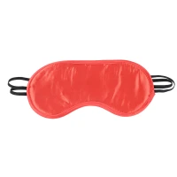 Red Sex & Mischief Satin Blindfold - Front w/ straps