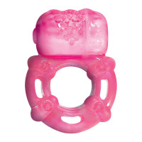 Magenta Super Stud Orgasmix Vibrating Pleasure Ring