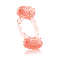 Screaming O Two-O Disposable Double Pleasure Ring - Front