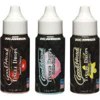 Doc Johnson GoodHead Tingle Drops 3-Pack (Sweet Cherry, Cotton Candy, French Vanilla) - Bottles