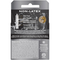 Trojan Supra Non-Latex BareSkin Polyurethane Condoms - Back