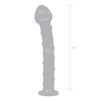 Glas Mr. Swirly 8" Glass Dildo  - Measurements 