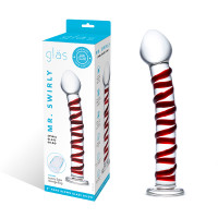 Glas Mr. Swirly 8" Glass Dildo  - Catalog 